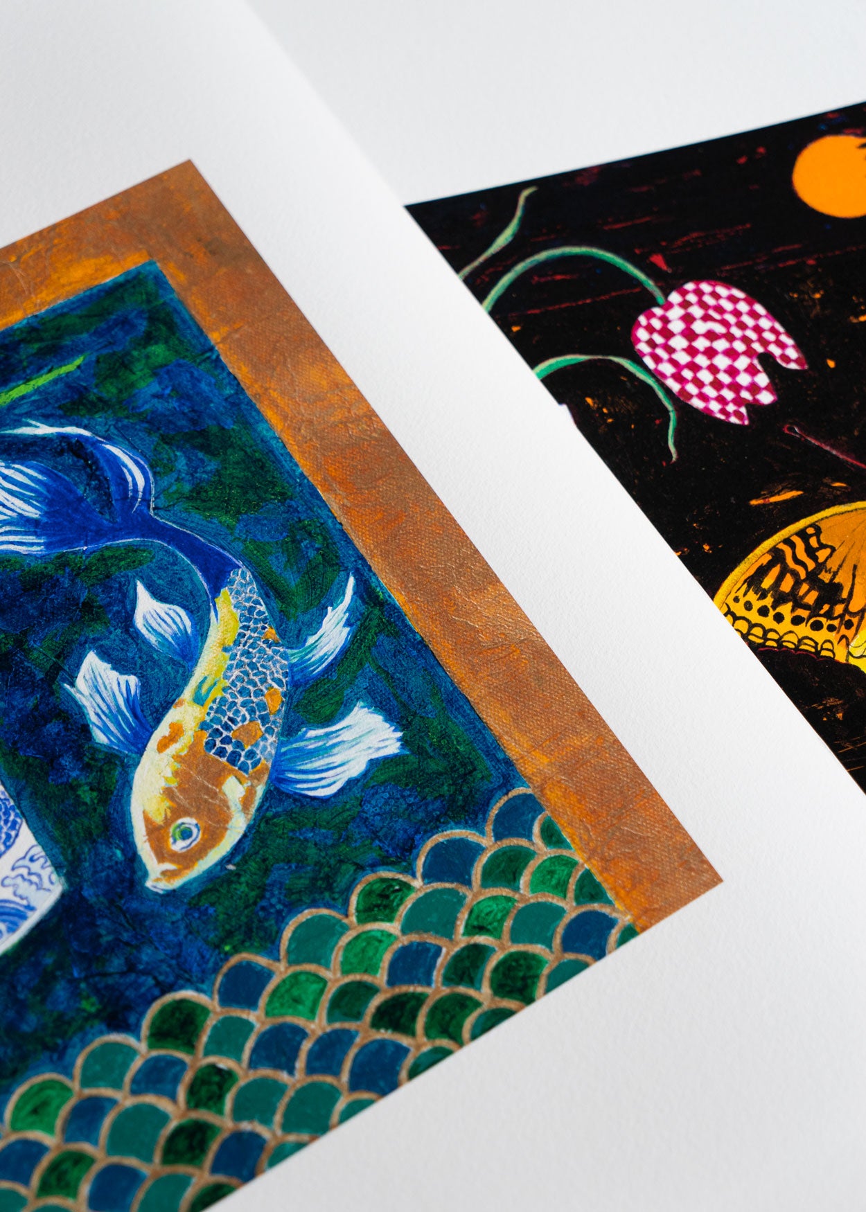 Three Goldfish, Limited Edition Giclée Prints