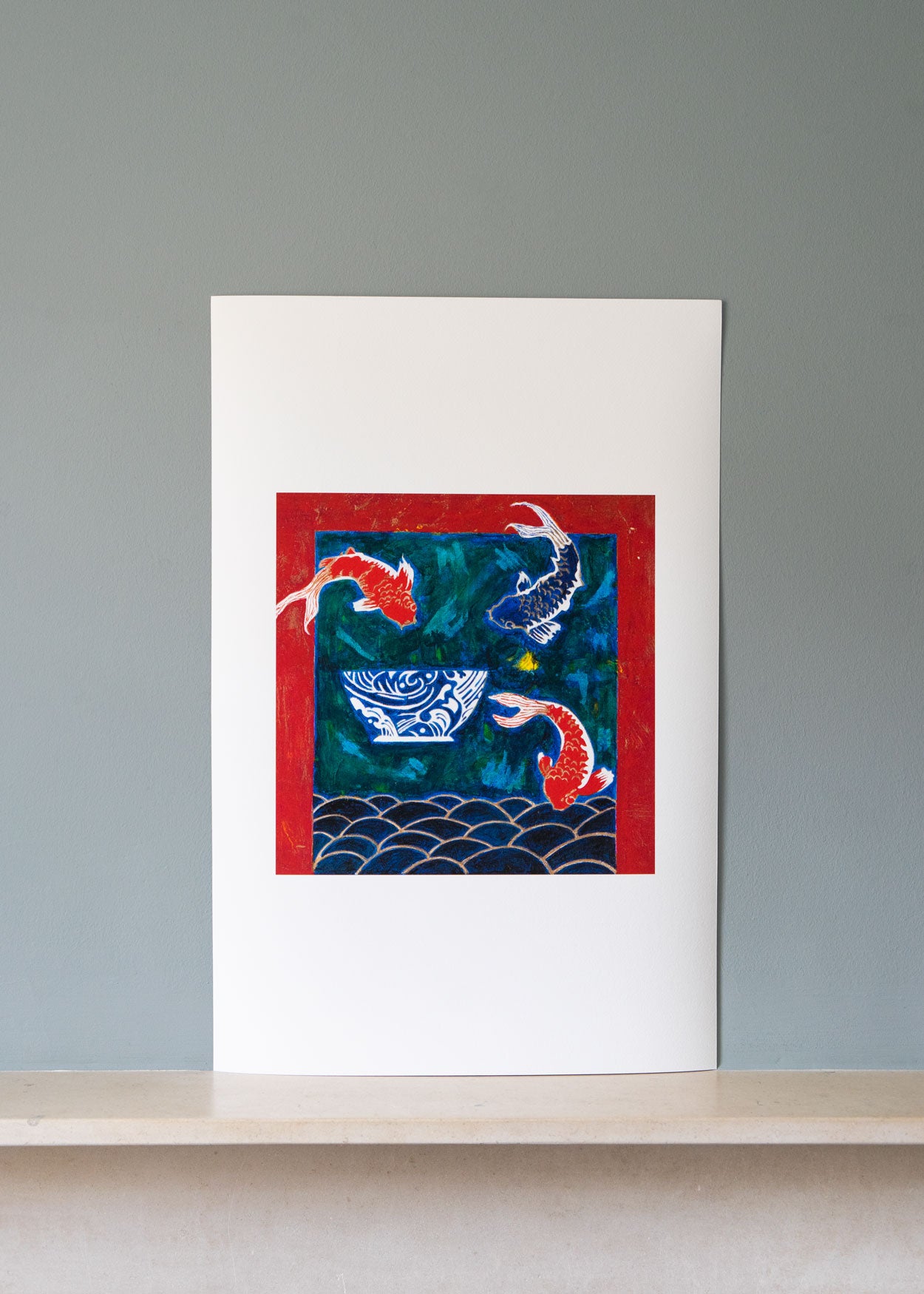 Three Koi Carp, Limited Edition Giclée Prints